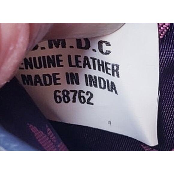 ANUSCHKA Leaping Orca Handpainted Leather Wallet RFID Blocker Protection Blue - Picture 7 of 14